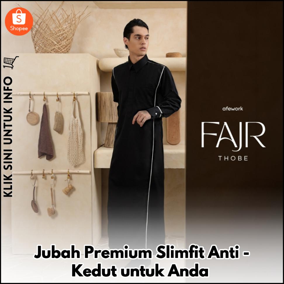 Jubah Premium Slimfit Anti-Kedut untuk Anda