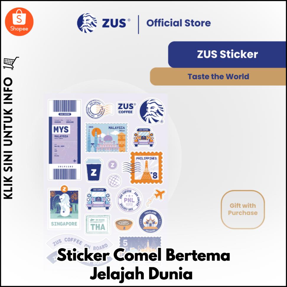 Sticker Comel Bertema Jelajah Dunia