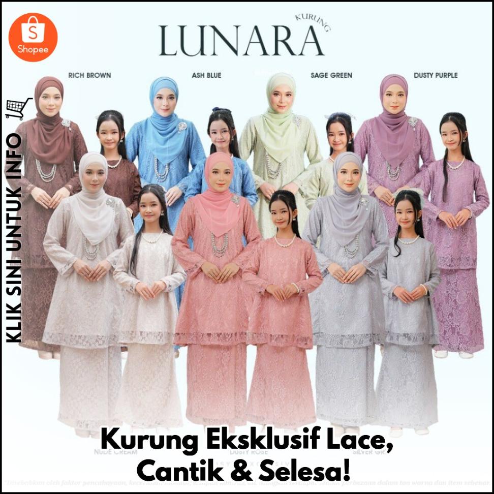 Kurung Eksklusif Lace, Cantik & Selesa!