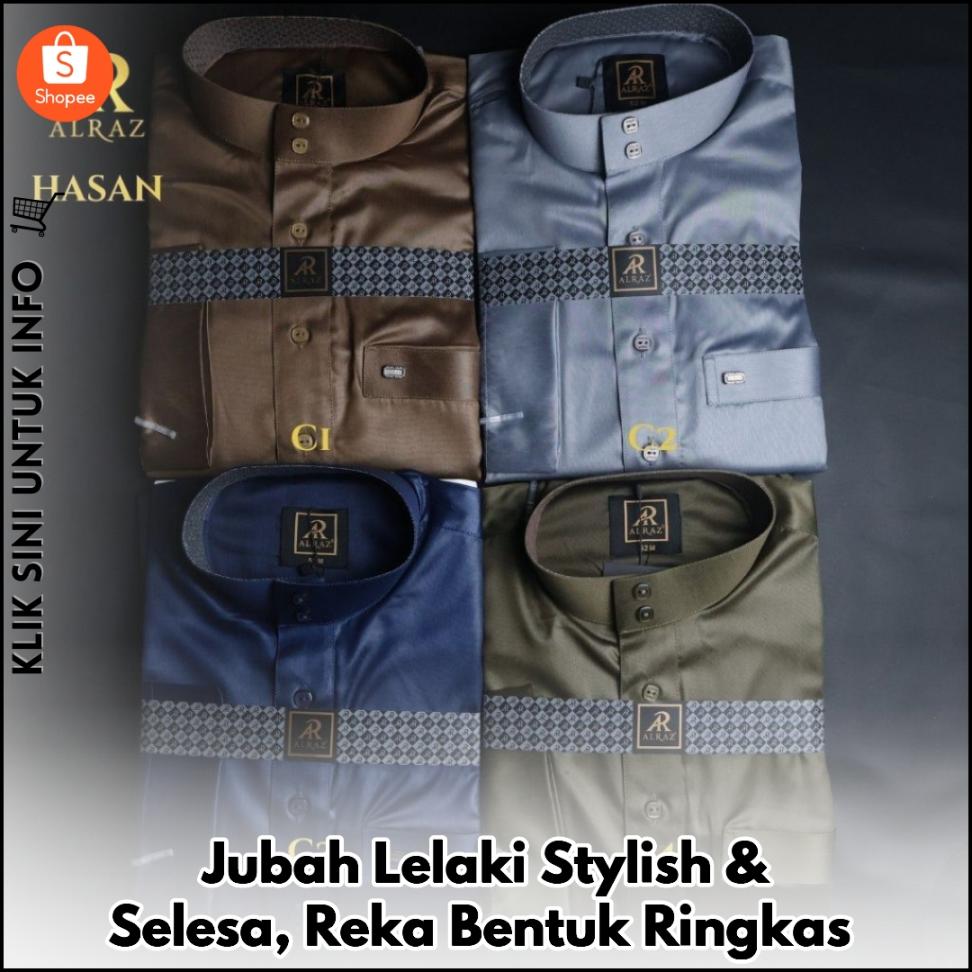 Jubah Lelaki Stylish & Selesa, Reka Bentuk Ringkas