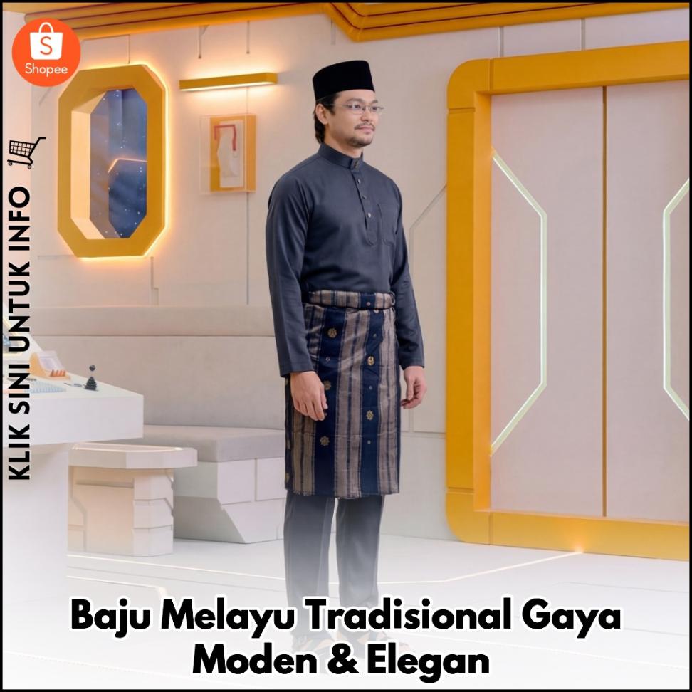 Baju Melayu Tradisional Gaya Moden & Elegan