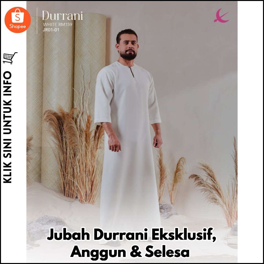 Jubah Durrani Eksklusif, Anggun & Selesa