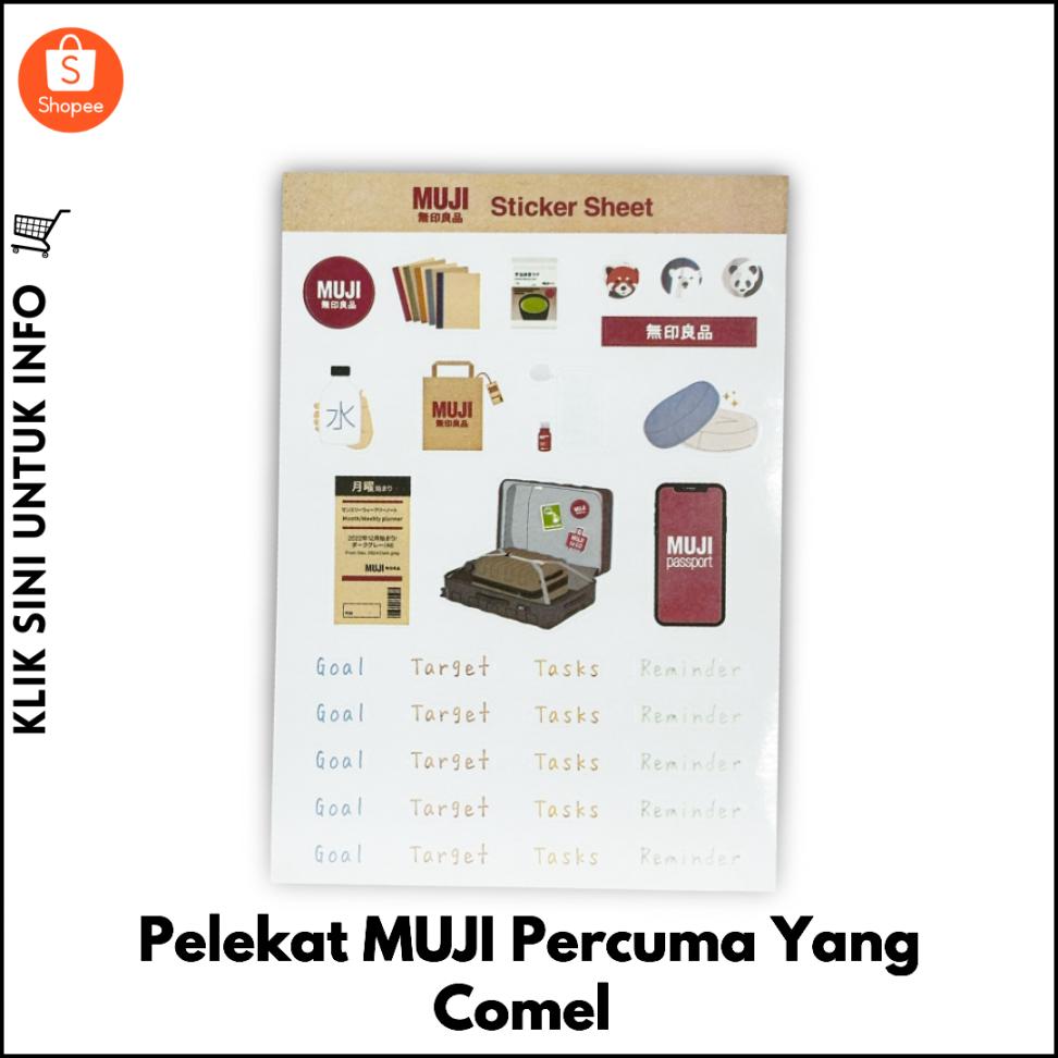 Pelekat MUJI Percuma Yang Comel