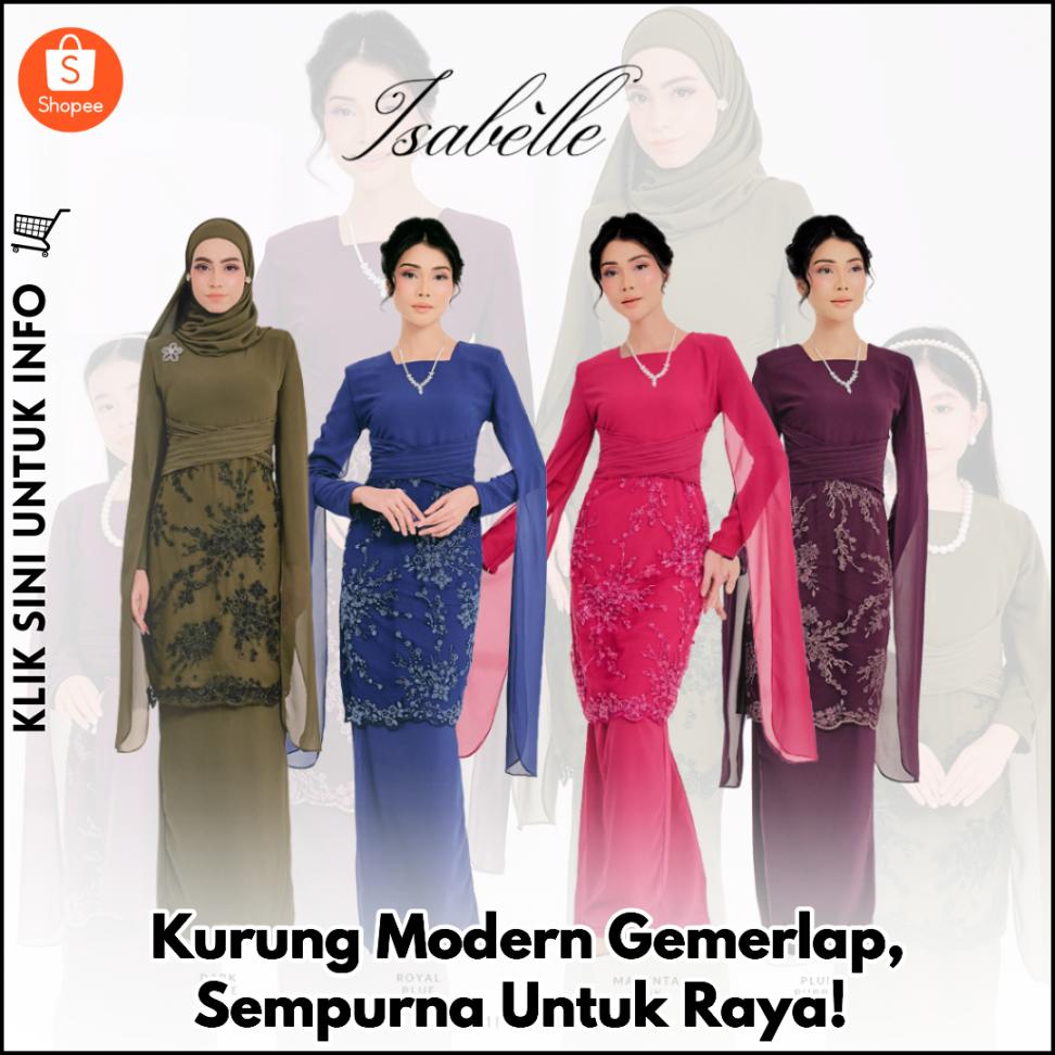 Kurung Modern Gemerlap, Sempurna Untuk Raya!