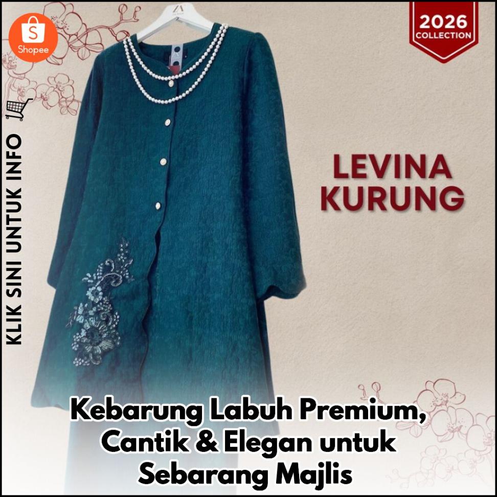 Kebarung Labuh Premium, Cantik & Elegan untuk Sebarang Majlis