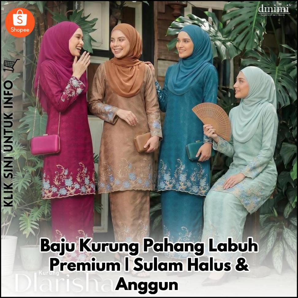 Baju Kurung Pahang Labuh Elegan & Mewah