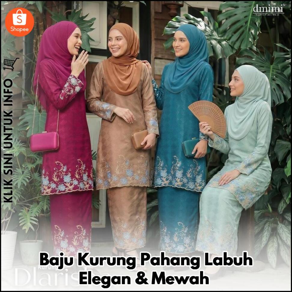 Baju Kurung Pahang Labuh Elegan & Mewah