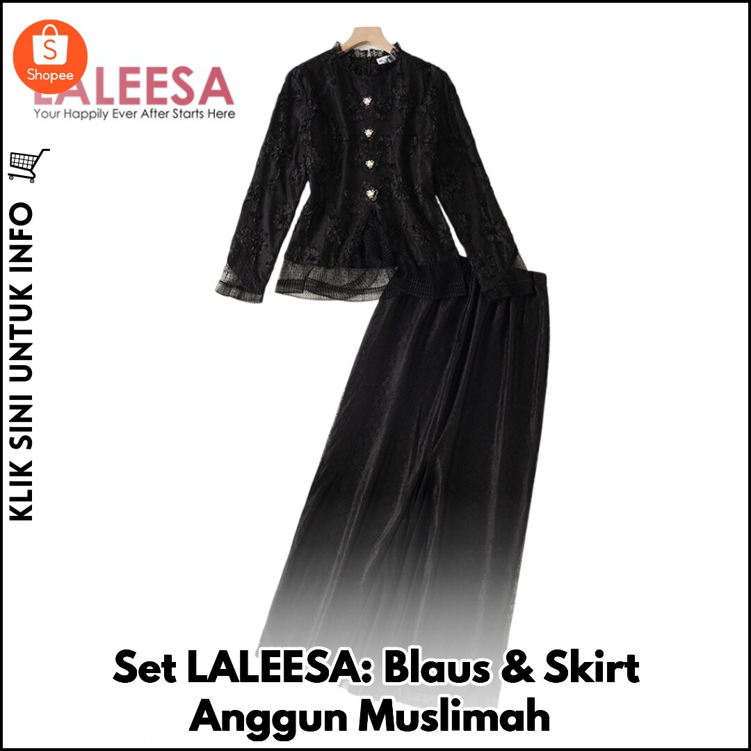 Set LALEESA: Blaus & Skirt Anggun Muslimah
