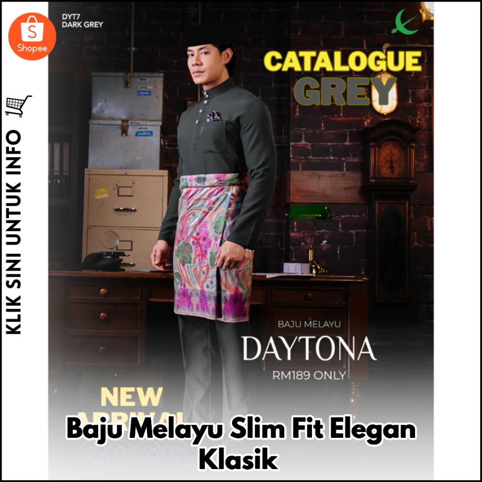 Baju Melayu Slim Fit Elegan Klasik
