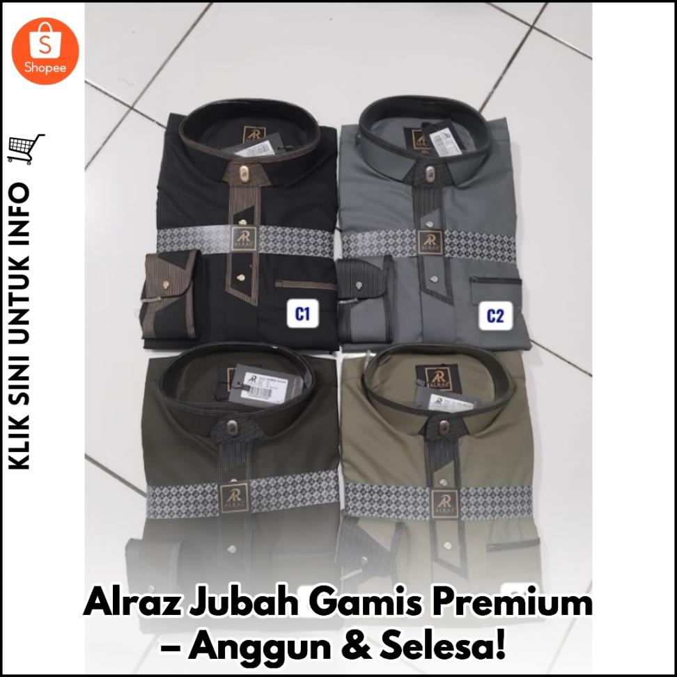 Alraz Jubah Gamis Premium – Anggun & Selesa!