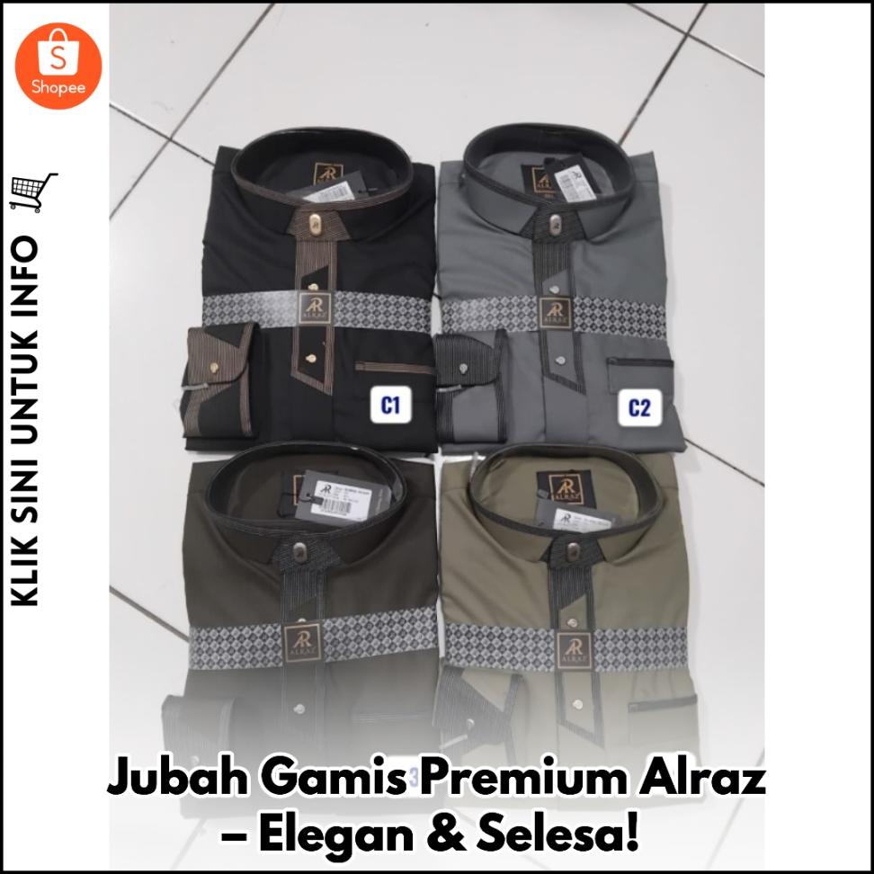 Jubah Gamis Premium Alraz – Elegan & Selesa!