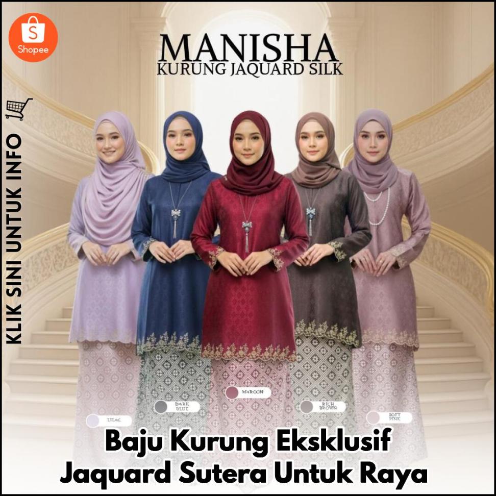 Baju Kurung Eksklusif Jaquard Sutera Untuk Raya
