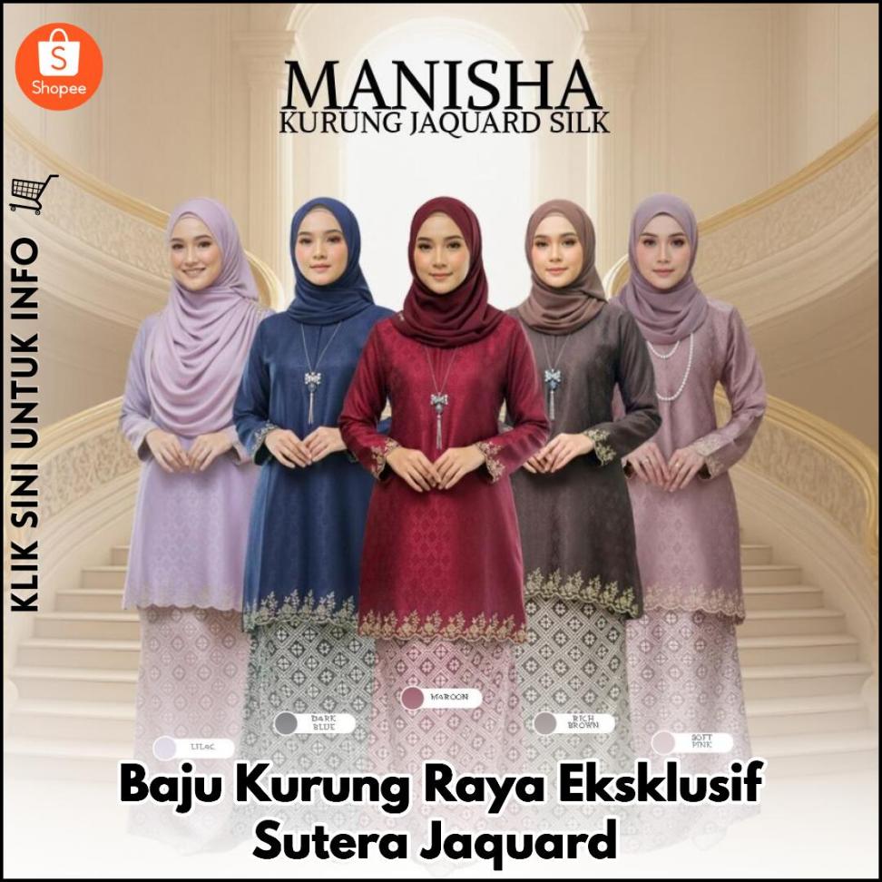 Baju Kurung Raya Eksklusif Sutera Jaquard