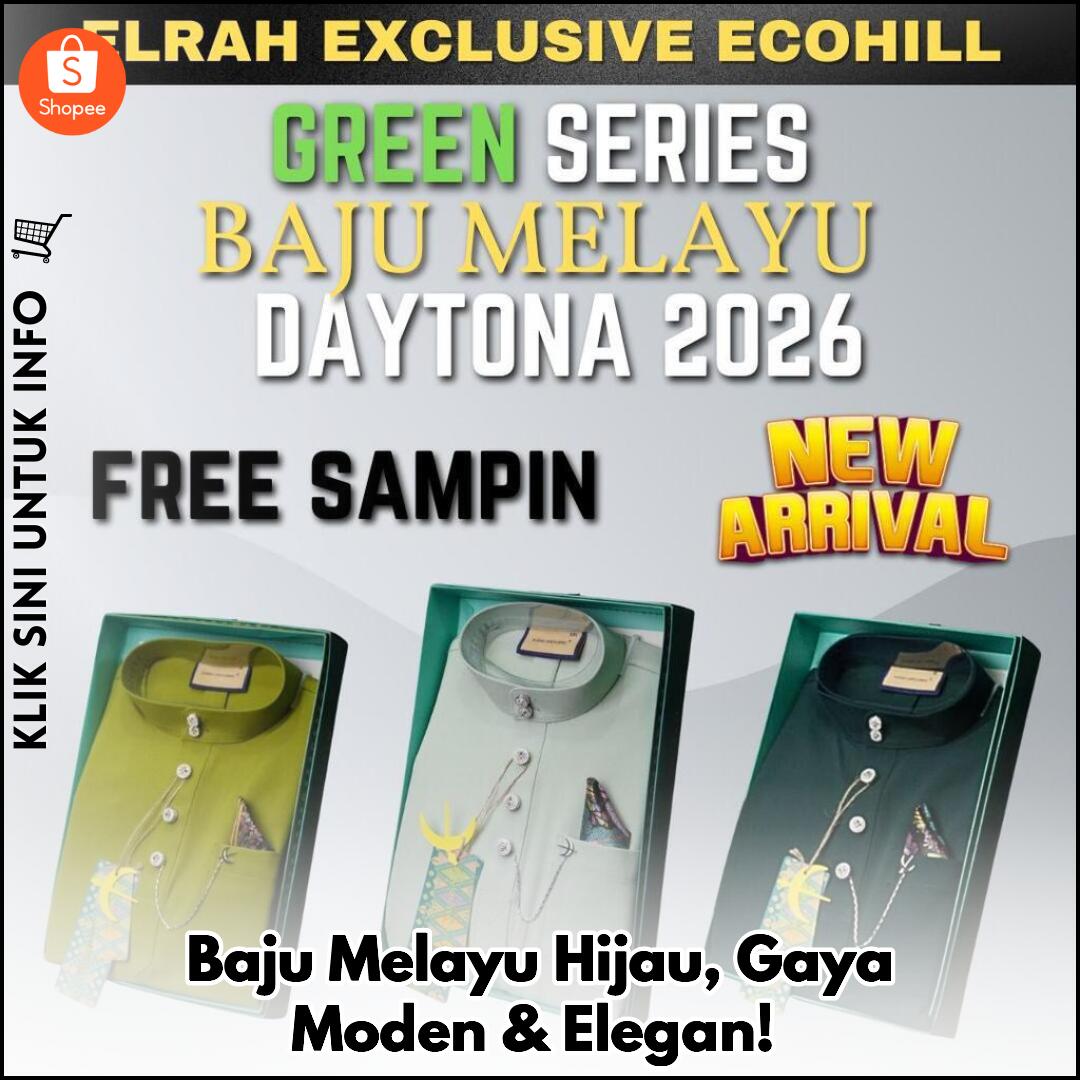 Baju Melayu Hijau, Gaya Moden & Elegan!