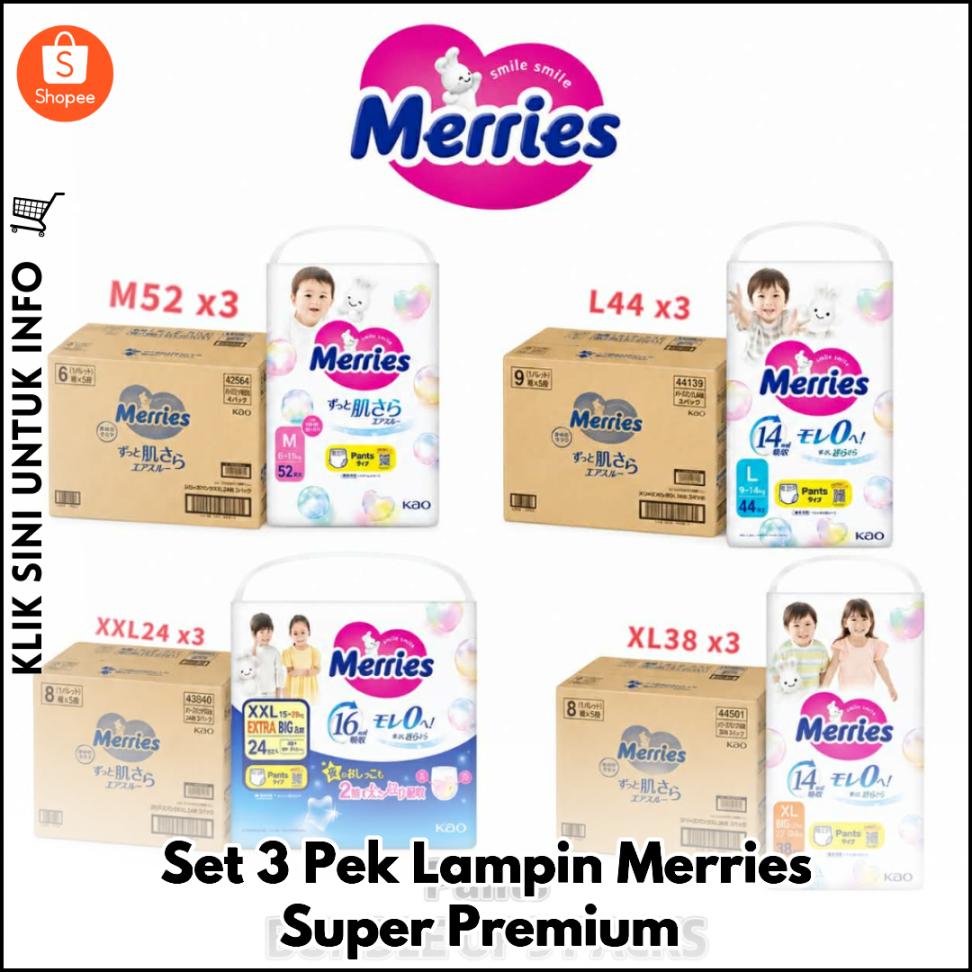 Set 3 Pek Lampin Merries Super Premium
