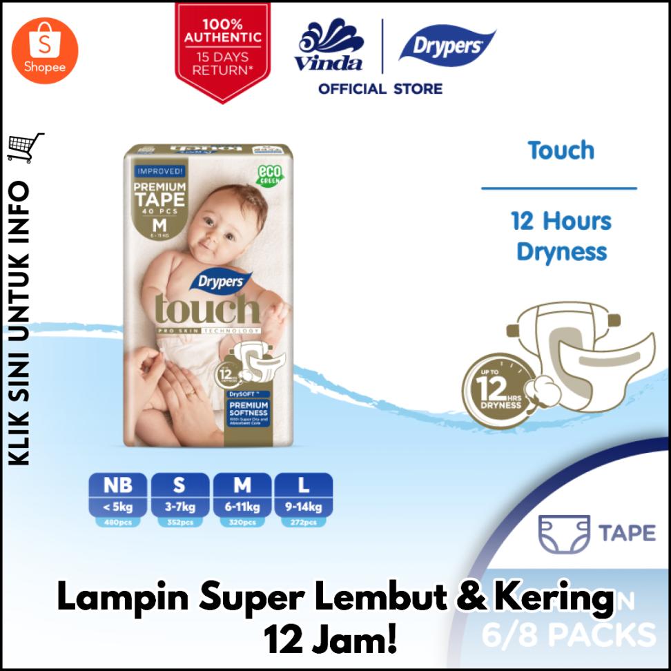 Lampin Super Lembut & Kering 12 Jam!