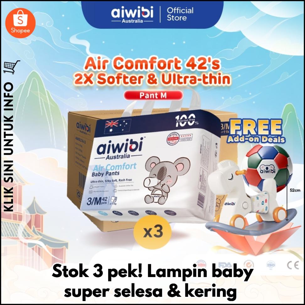 Stok 3 pek! Lampin baby super selesa & kering