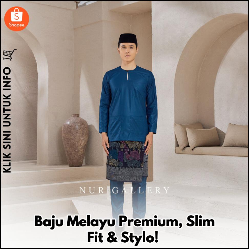 Baju Melayu Premium, Slim Fit & Stylo!
