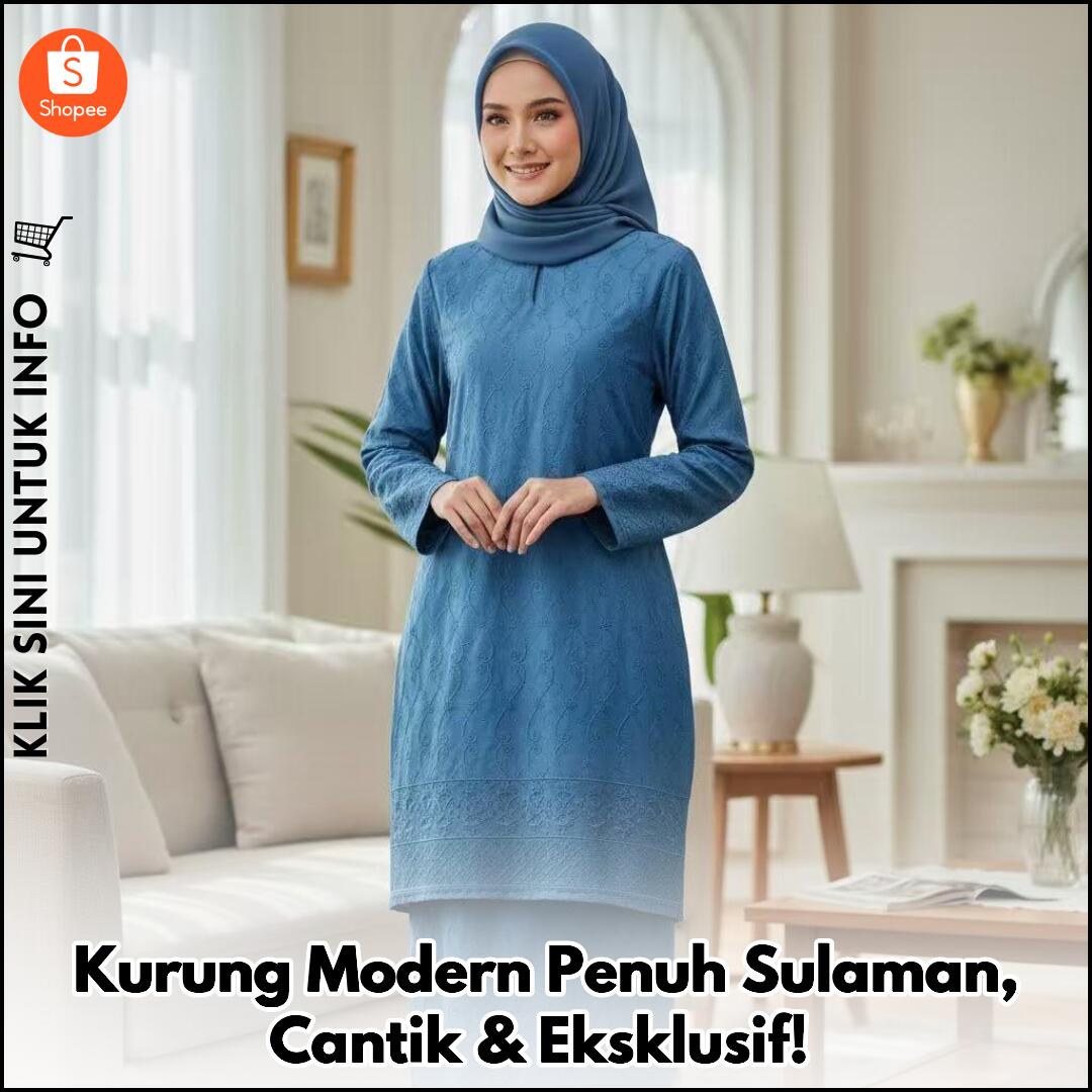 Kurung Modern Penuh Sulaman, Cantik & Eksklusif!