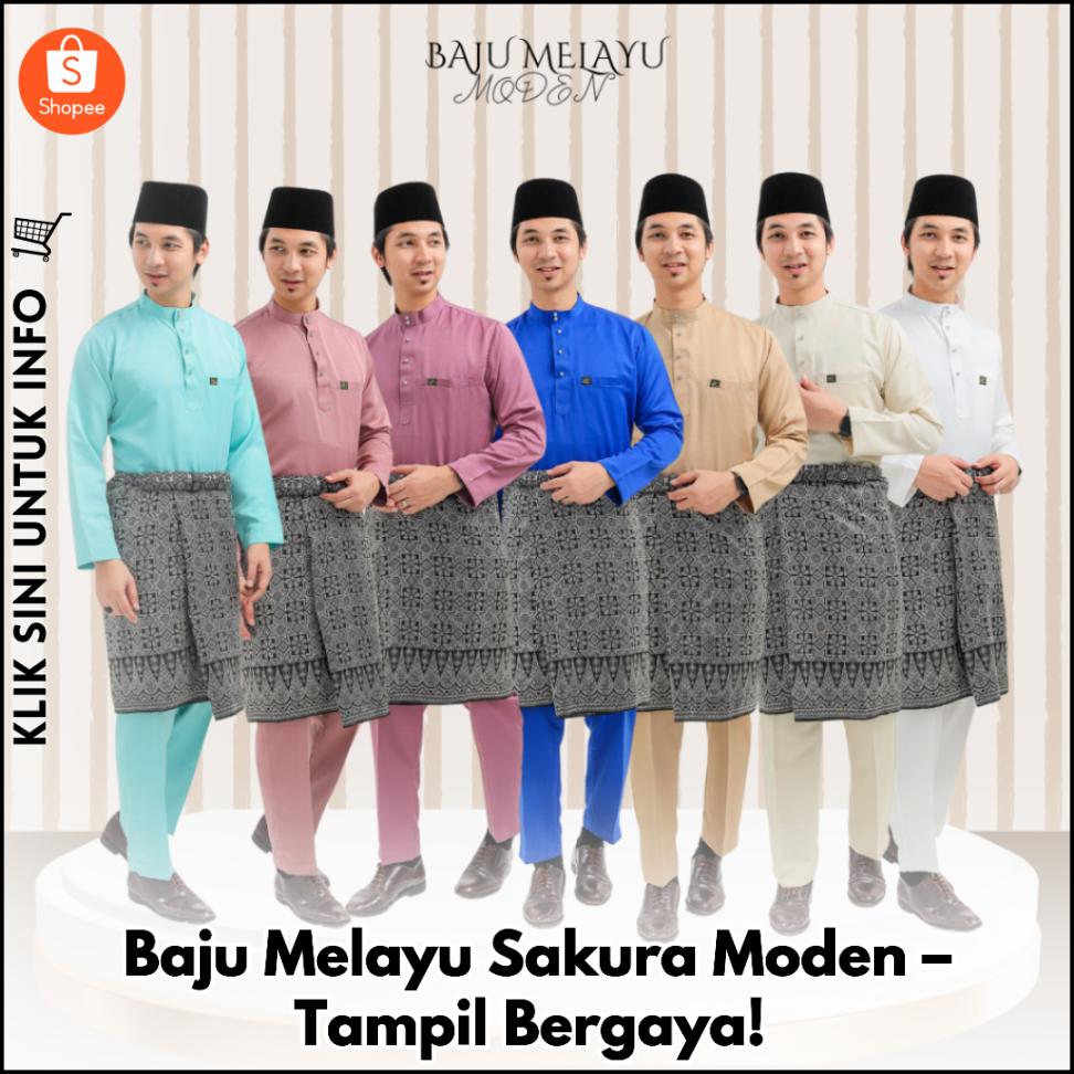 Baju Melayu Sakura Moden – Tampil Bergaya!