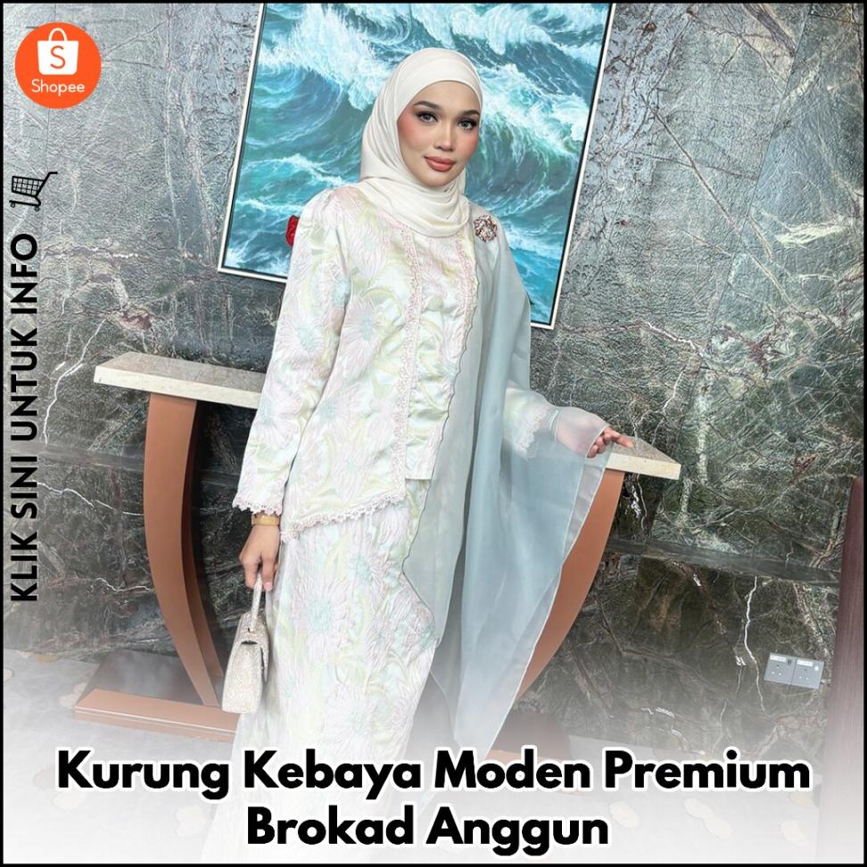Kurung Kebaya Moden Premium Brokad Anggun