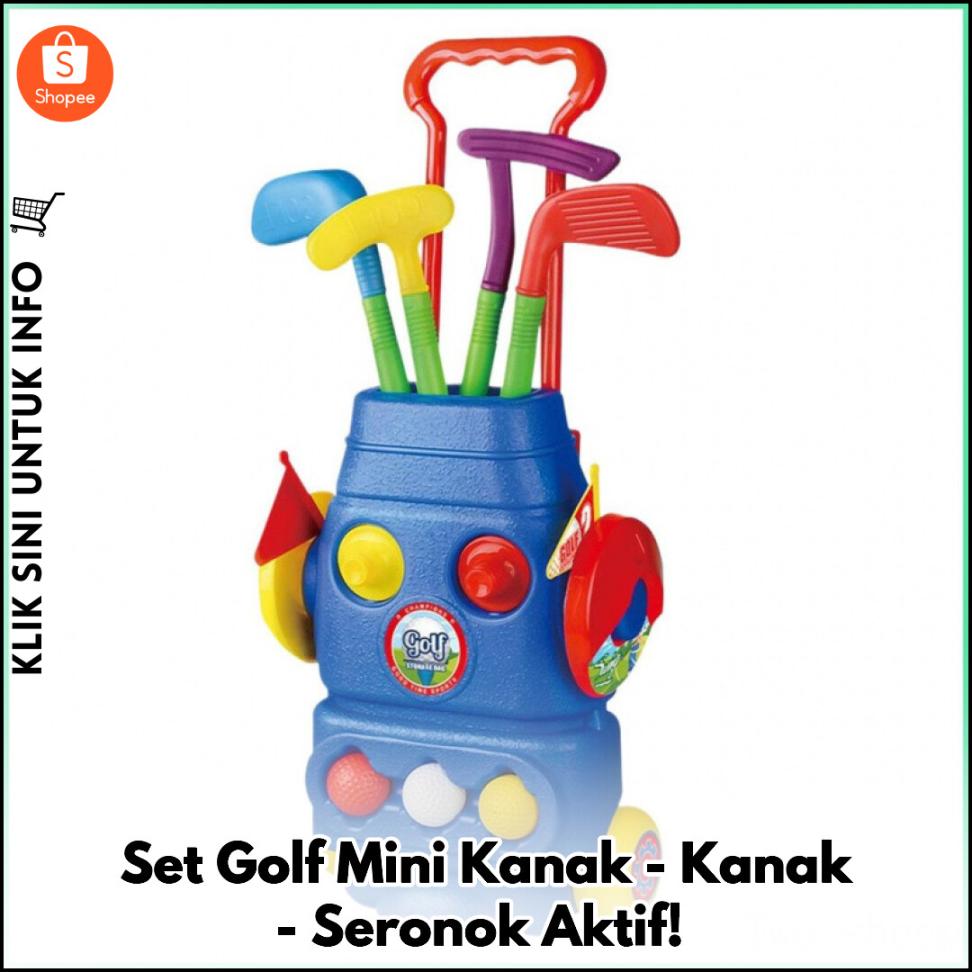 Set Golf Mini Kanak-Kanak - Seronok Aktif!