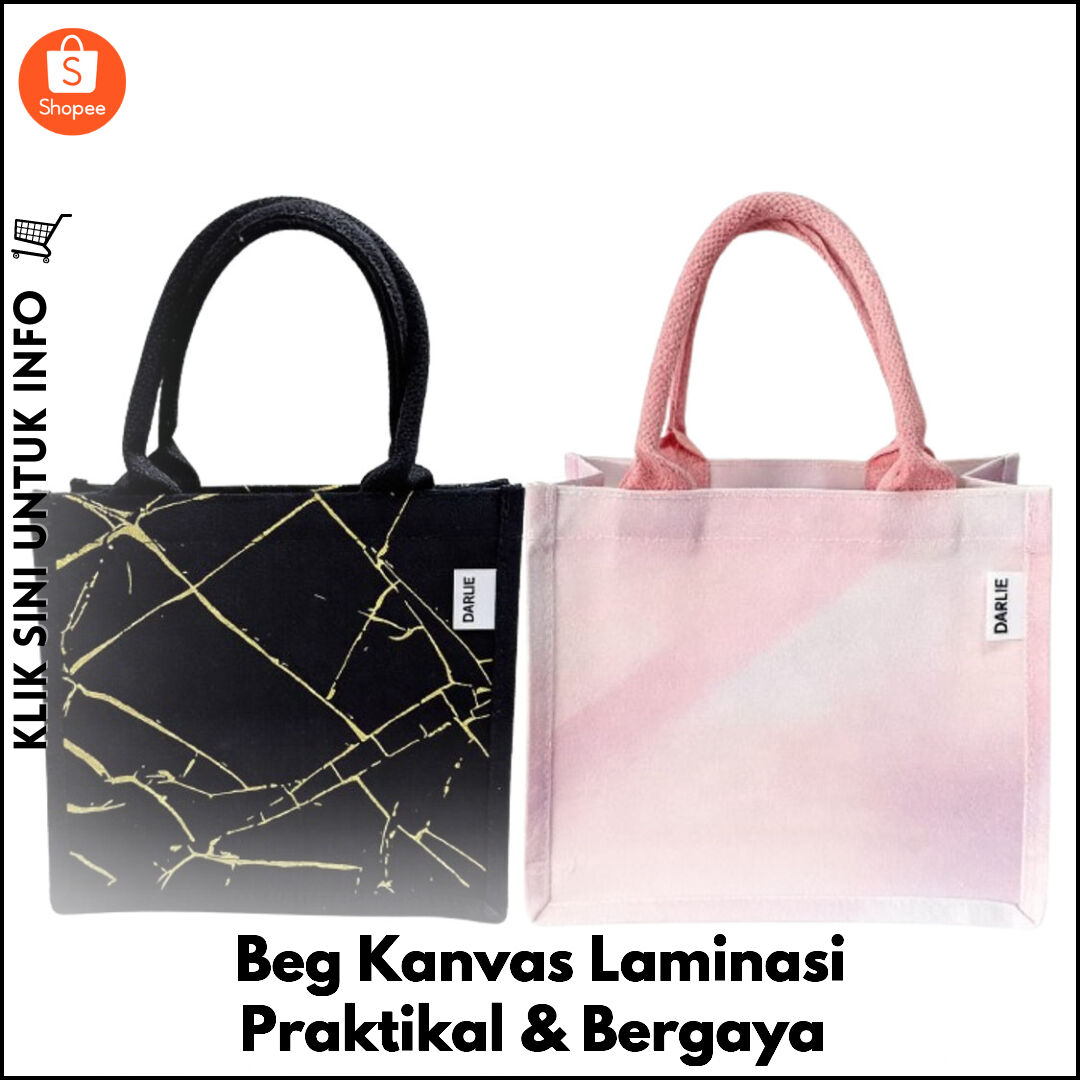 Beg Kanvas Laminasi Praktikal & Bergaya