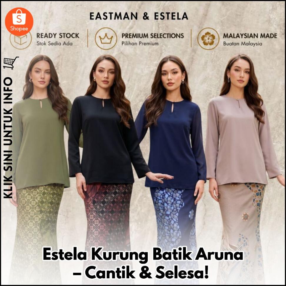 Estela Kurung Batik Aruna – Cantik & Selesa!
