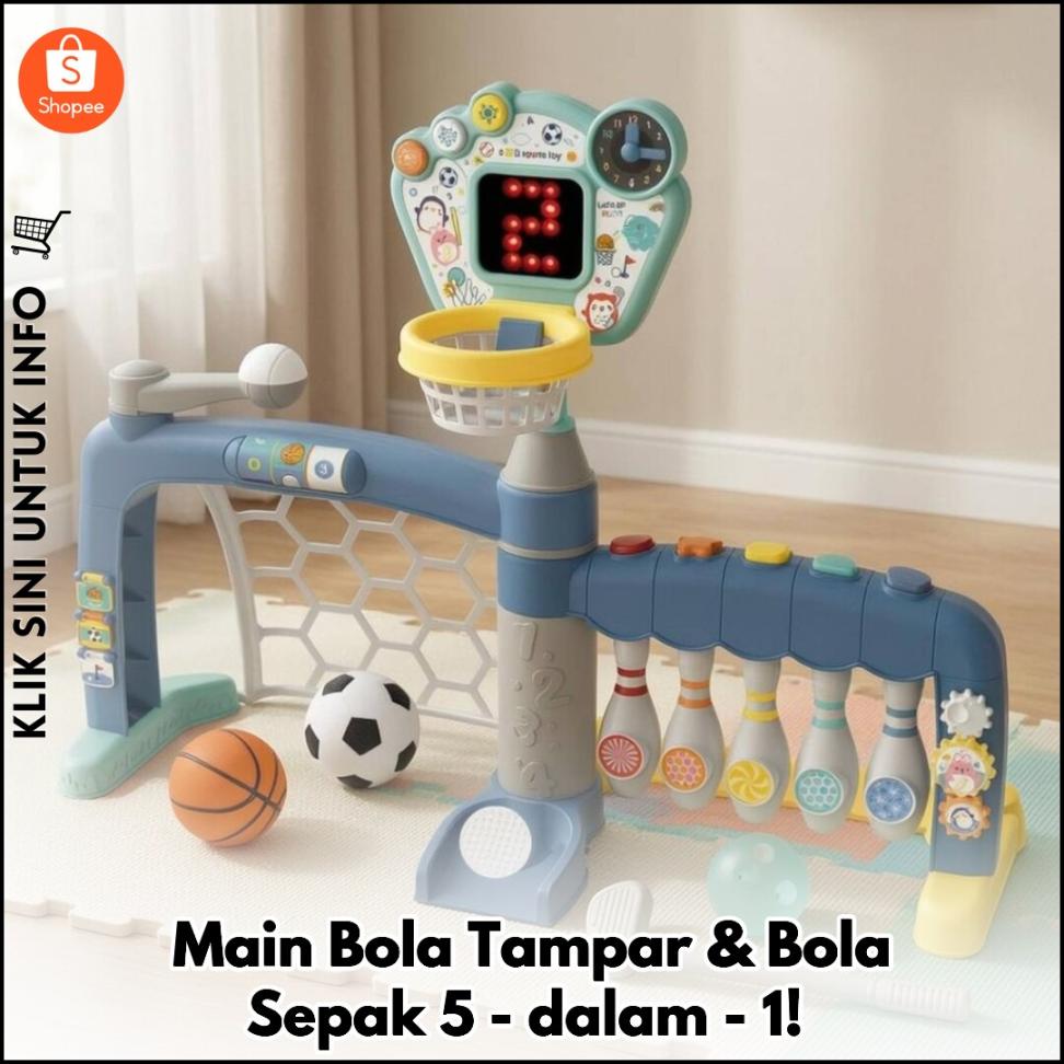 Main Bola Tampar & Bola Sepak 5-dalam-1!