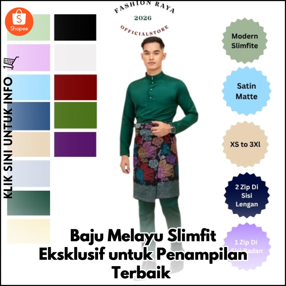 Baju Melayu Slimfit Eksklusif untuk Penampilan Terbaik