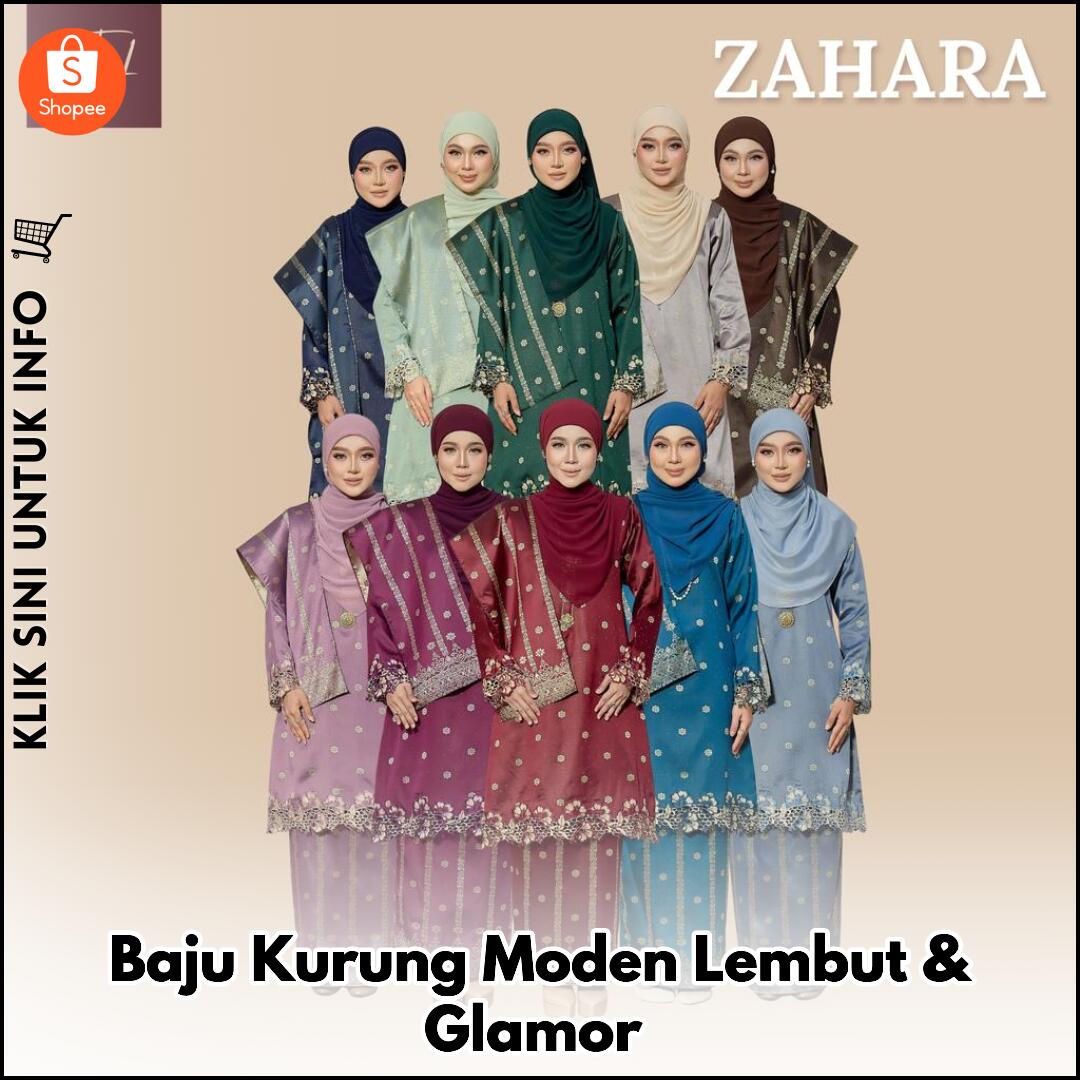 Baju Kurung Moden Lembut & Glamor