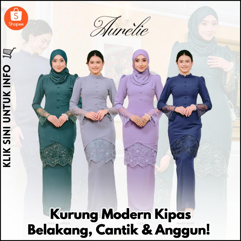 Kurung Modern Kipas Belakang, Cantik & Anggun!