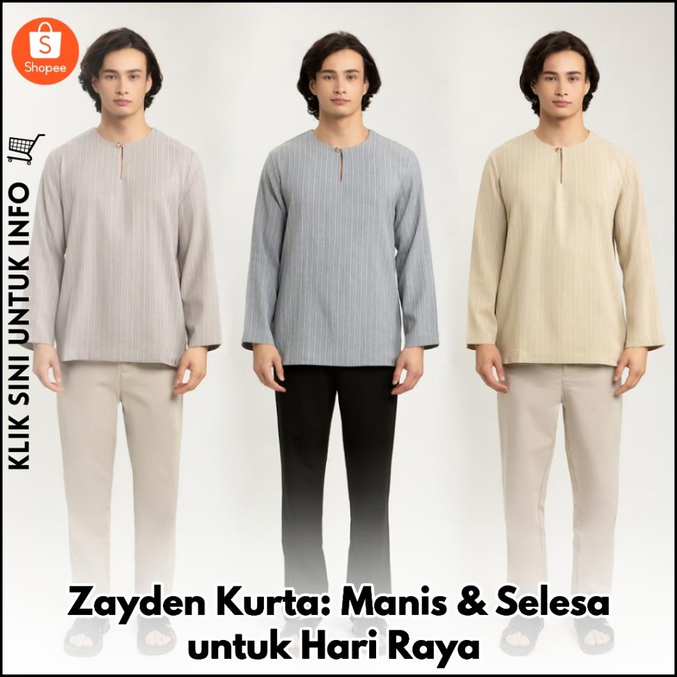 Zayden Kurta: Manis & Selesa untuk Hari Raya