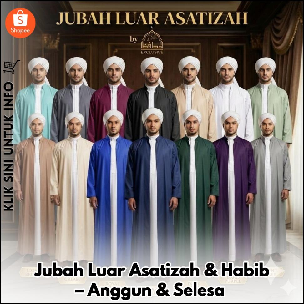 Jubah Luar Asatizah & Habib – Anggun & Selesa