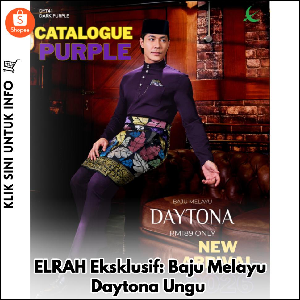 ELRAH Eksklusif: Baju Melayu Daytona Ungu