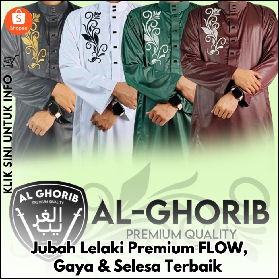 Jubah Lelaki Premium FLOW, Gaya & Selesa Terbaik