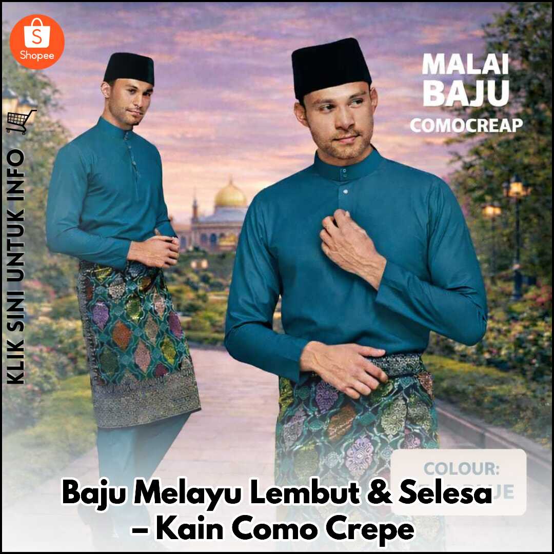 Baju Melayu Lembut & Selesa – Kain Como Crepe