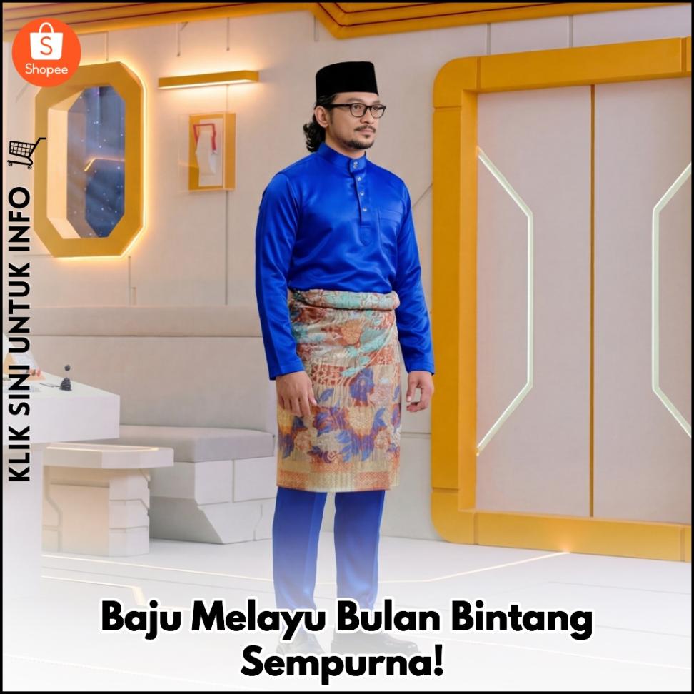 Baju Melayu Bulan Bintang Sempurna!