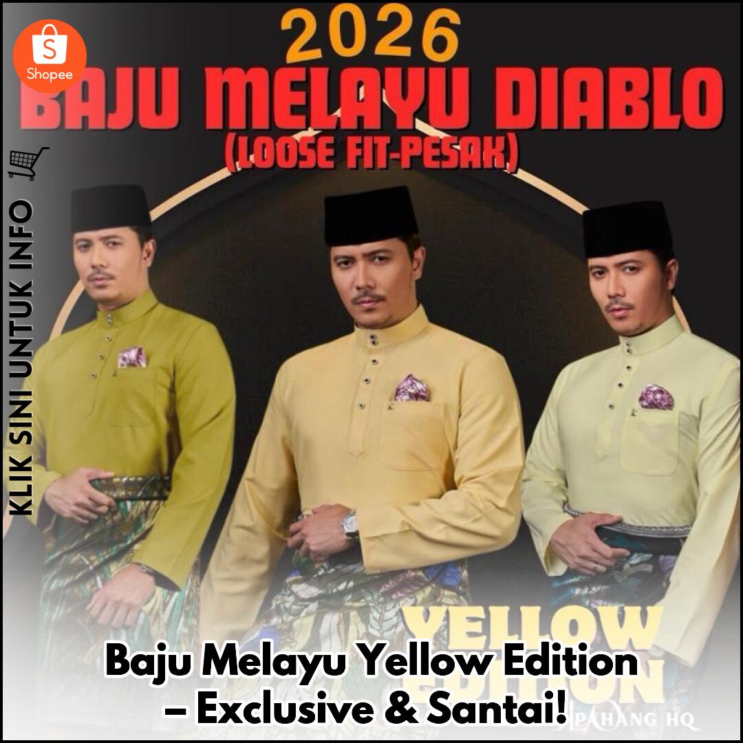 Baju Melayu Yellow Edition – Exclusive & Santai!