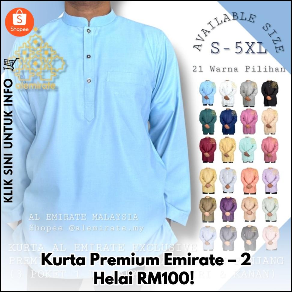 Kurta Premium Emirate – 2 Helai RM100!