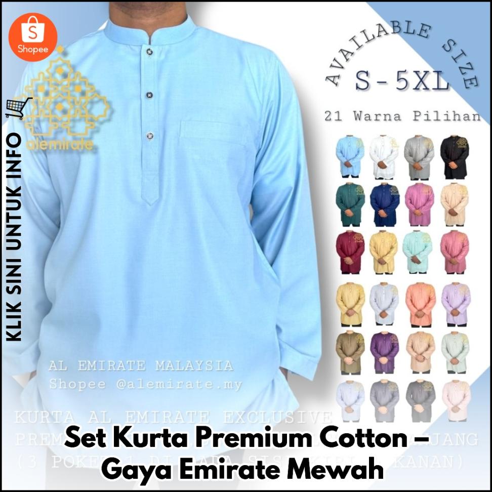 Set Kurta Premium Cotton – Gaya Emirate Mewah