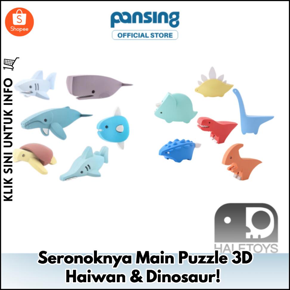 Seronoknya Main Puzzle 3D Haiwan & Dinosaur!