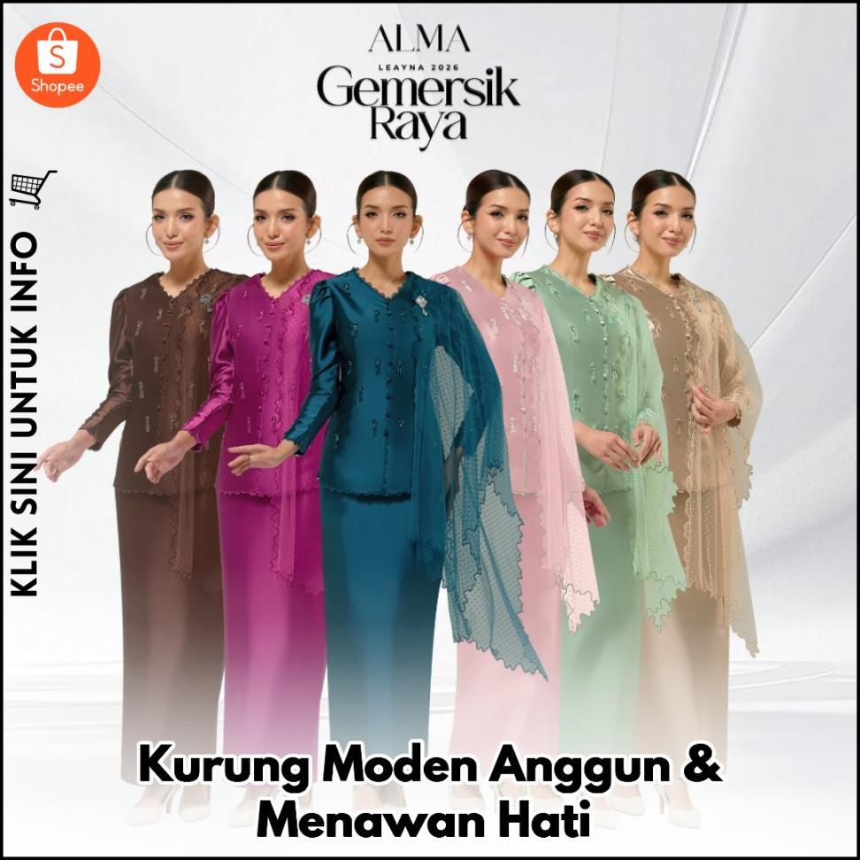Kurung Moden & Anggun, Lengkap Berselendang