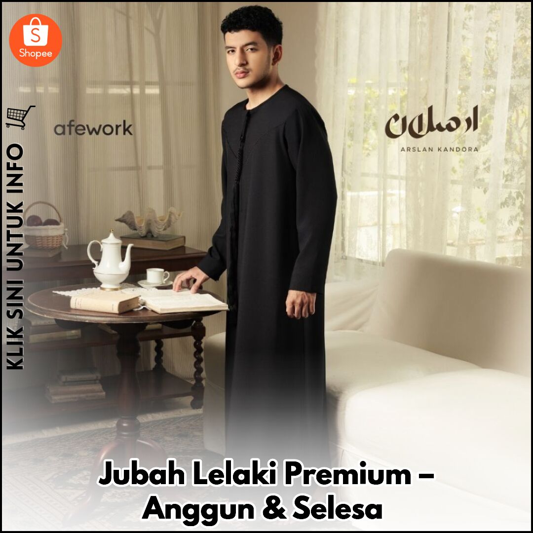Jubah Lelaki Premium – Anggun & Selesa