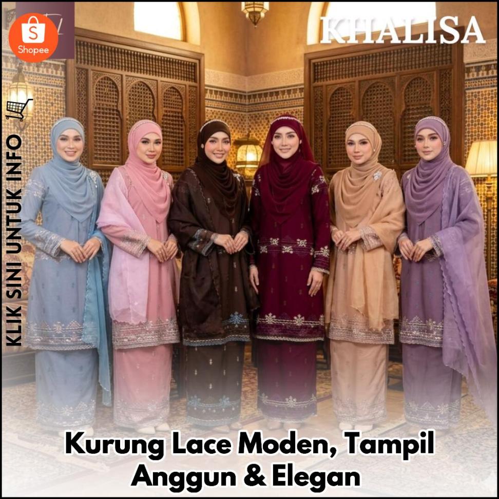 Kurung Lace Moden, Tampil Anggun & Elegan