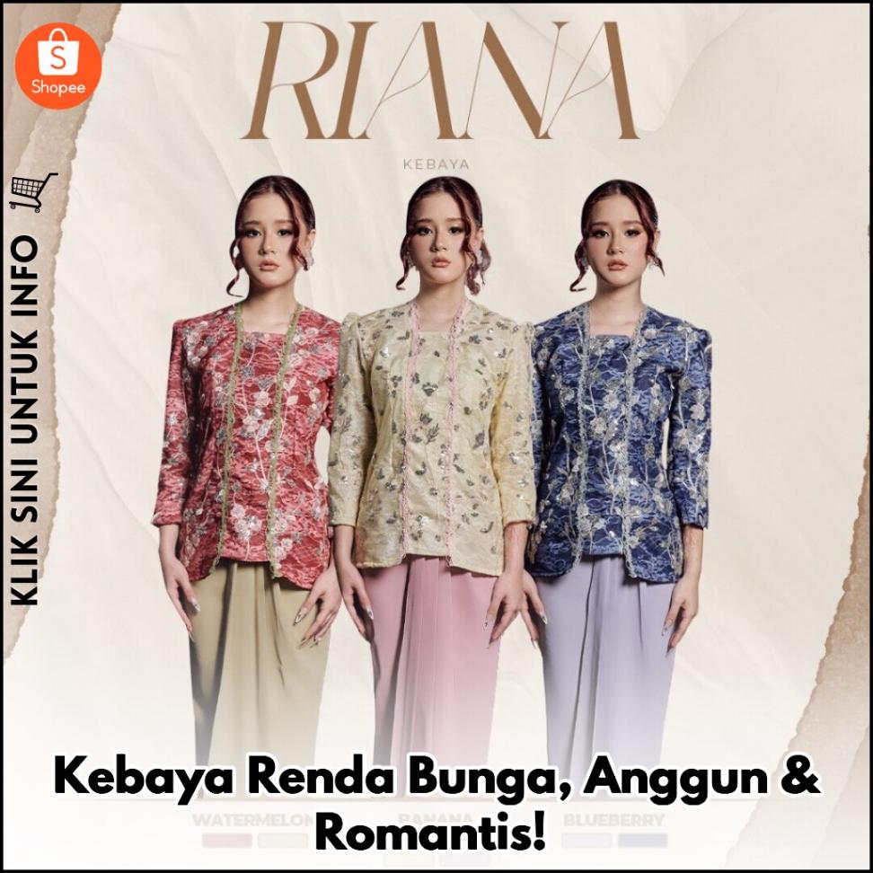 Kebaya Renda Bunga, Anggun & Romantis!
