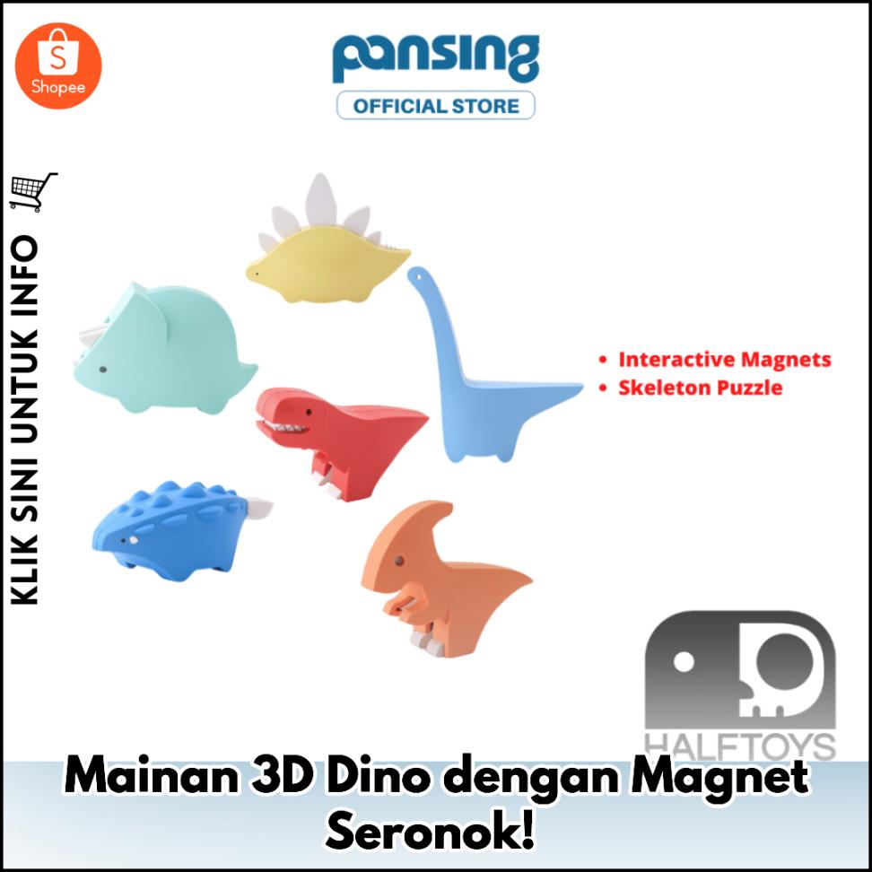 Mainan 3D Dino dengan Magnet Seronok!