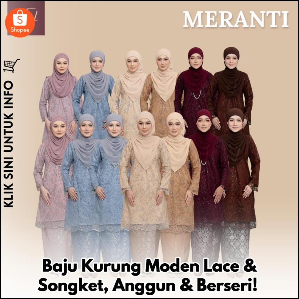 Baju Kurung Moden Lace & Songket, Anggun & Berseri!