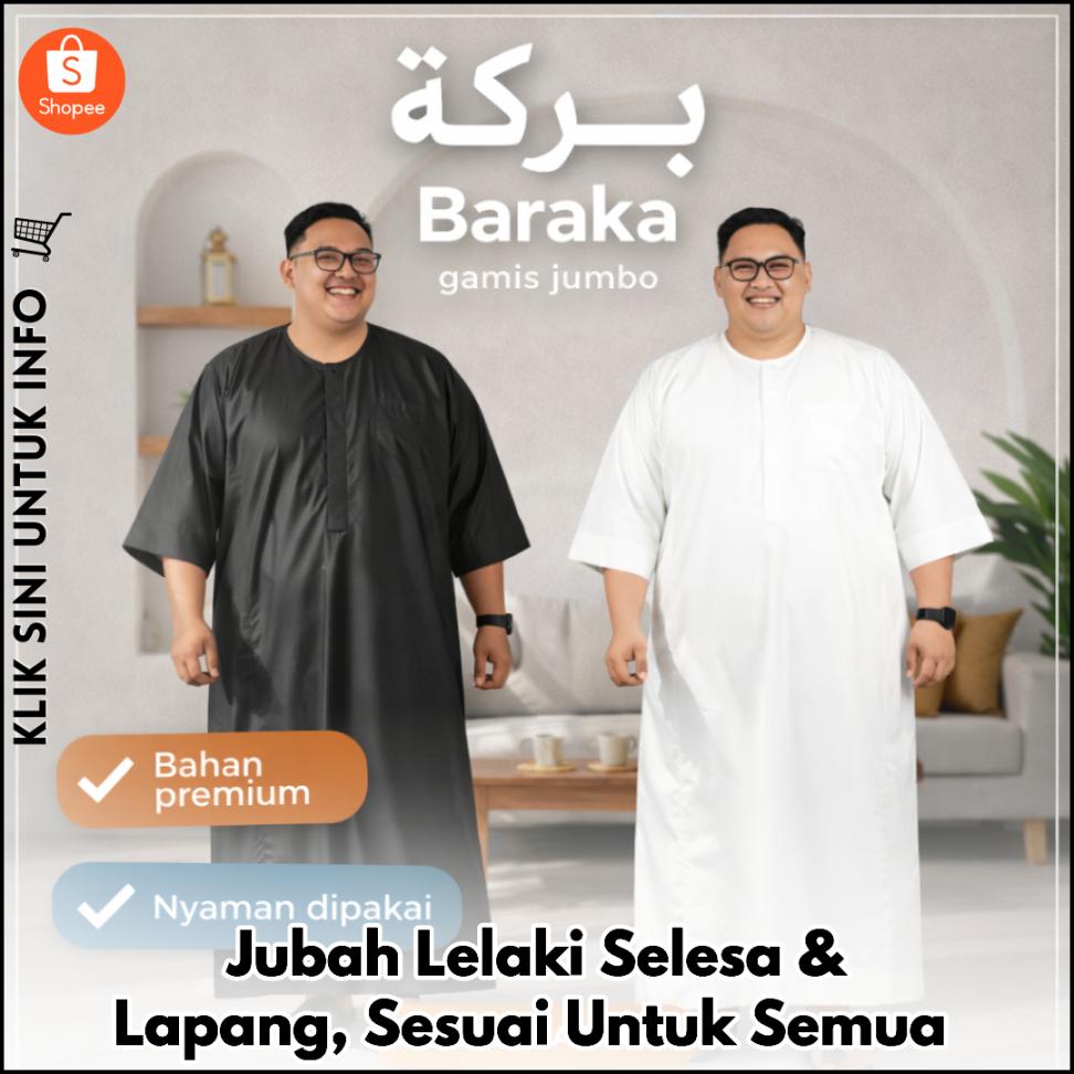 Jubah Lelaki Selesa & Lapang, Sesuai Untuk Semua