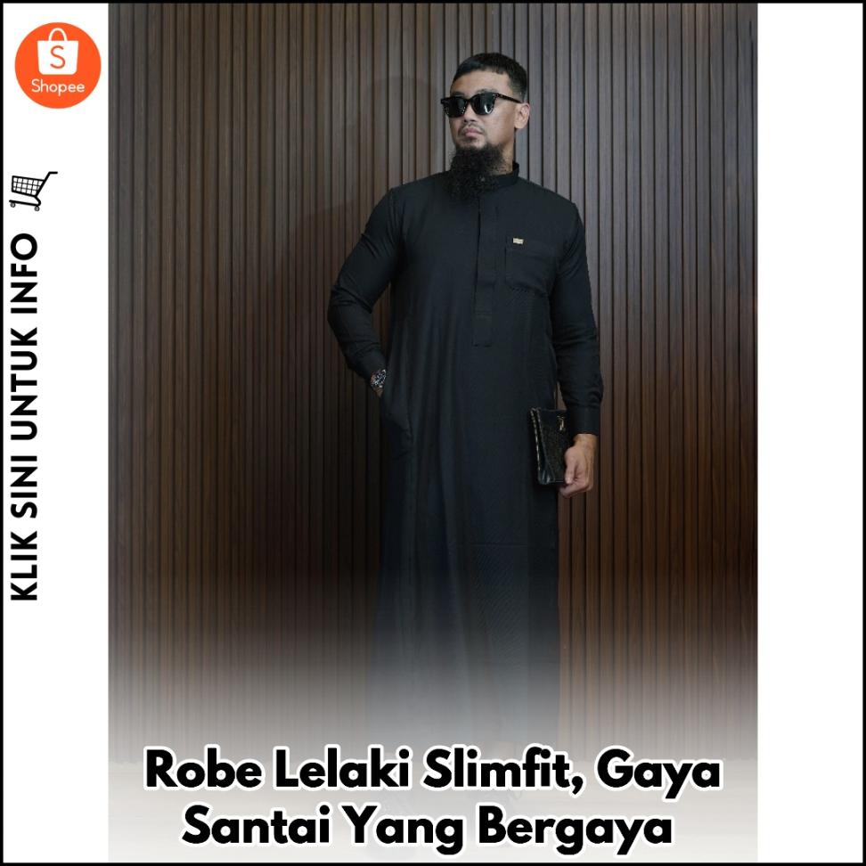 Robe Lelaki Slimfit, Gaya Santai Yang Bergaya